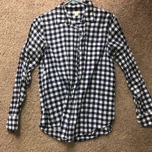 J. Crew Gingham Long Sleeve button down